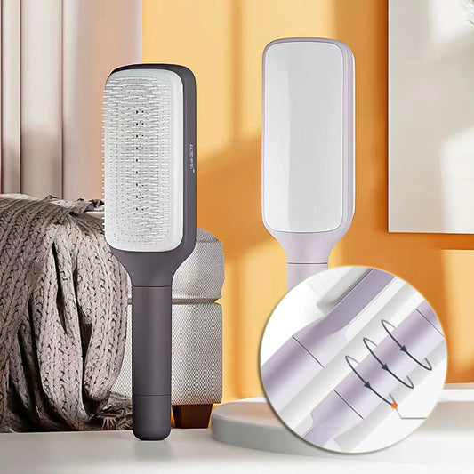 GlowGlide™ Self-Cleaning Pro - Anti-Static Massage Brush.