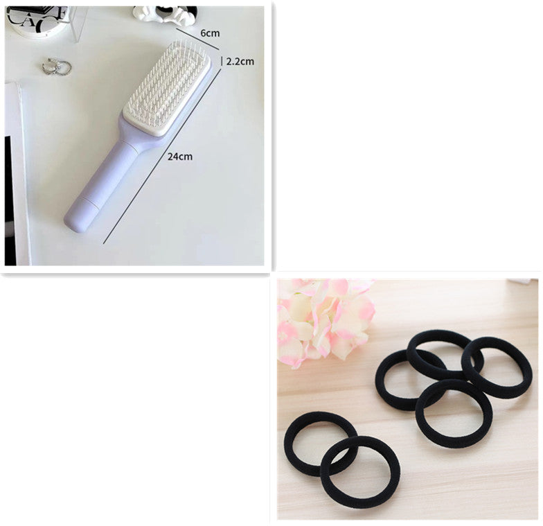 GlowGlide™ Self-Cleaning Pro - Anti-Static Massage Brush.