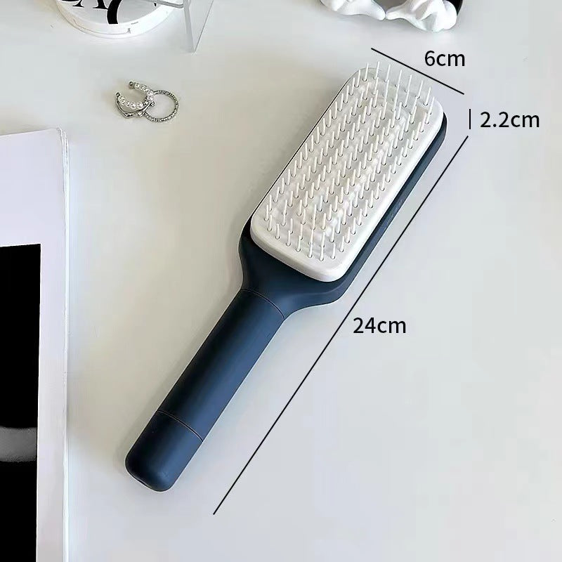 GlowGlide™ Self-Cleaning Pro - Anti-Static Massage Brush.